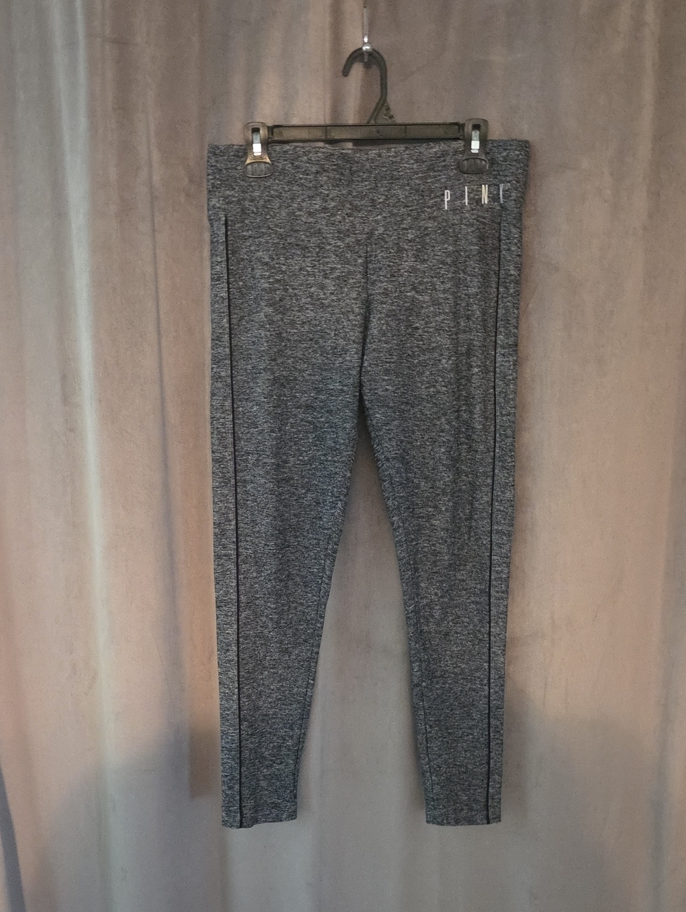 PINK Victoria's Secret Size Medium Heather Charcoal Grey Leggings